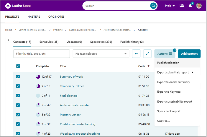 Lattira Spec offline access